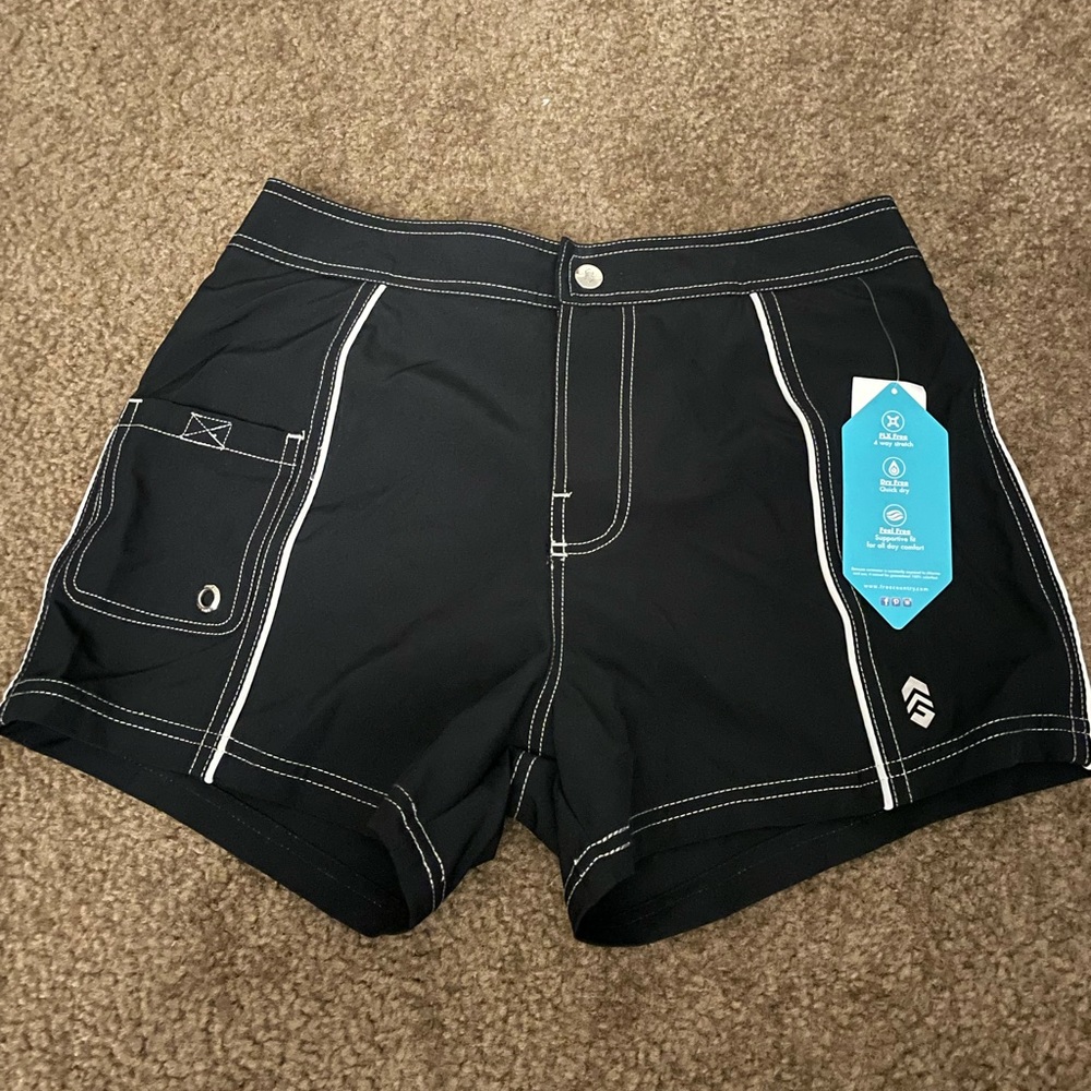 Free country black swim shorts